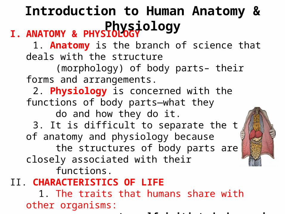 Anatomy Physiology Anatomy Structure Morphology Of Body Parts The