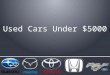 Used cars under 5000