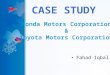 Toyota and Honda Case Study