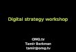 Digital Strategy Workshop V1