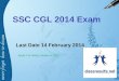 SSC CGL Exam 2014 Notification, Online Application Form Last Date, Apply Now