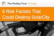 6 Risk Factors That Could Destroy SolarCity