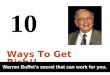 10 ways to make money-Warren Buffet
