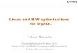 Linux and H/W optimizations for MySQL