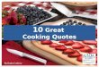 Cooking Quotes from Rada Cutlery
