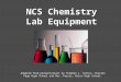 Chemistry Lab Equipment - 2014