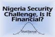 Nigeria security challenge, is it financial