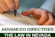 Advanced Directives in Nevada