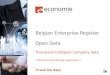 Belgium Business Register (KBO BCE) in Open Data