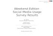 NPR Weekend Edition Social Media Research