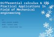 Differential Calculus & Its Practical Applications in Field