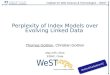 Perplexity of Index Models over Evolving Linked Data