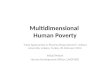 Multidimensional Human Poverty - New Approaches in Poverty Measurement