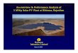 Performance Analysis 5Mwp Solar PV Plant