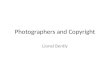 Photographers and copyright lionel bently