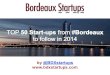 Top 50 Startups from Bordeaux to follow in 2014