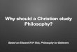 703 Introduction to Christian Philosophy (ICP): Session 2