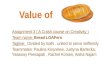 Valuation of bread   the bread loa fers
