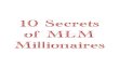 10 Secrets of MLM Millionaires