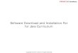 Software Download and Installation for Java Curriculum