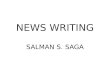 Saga News Writing