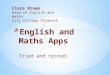 Apps for english and maths