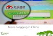 Introducing Micro-Blogging in China