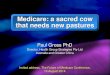 Dr Paul Gross - IHETA - Medicare: a sacred cow that needs a new pasture
