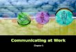 Communicating at work chapter 1 (buss. English)
