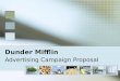 Dunder Mifflin Advertising Proposal