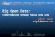 Big Open Data Transformation Through Public Data Sets - AWS Washington D.C. Symposium 2014