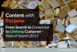 Content with Purpose: From Search to Conversion to Lifelong Customer