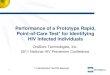Performance of a Prototype Rapid, Point-of-Care Test* for Identifying HIV Infected Individuals
