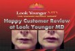 View this slide to know about customer review at look younger md