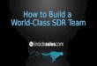How to Build a World-Class SDR Team