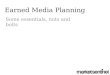 Earned Media Planning