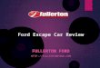 Ford Escape Car Review