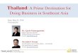 Thailand: A Prime Destination for Doing Business in Southeast Asia