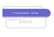 C Prog. - Strings (Updated)