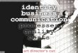 identity business communication processes quality costs - a brief description and art director's cut