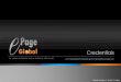 Epage Global Profile & Credentials - 2014