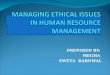 Managing Ethical Issues in Human Resource Management (1)