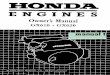 Honda GX610 Owners Manual