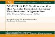 MATLAB Software for the Code Excited Linear Prediction (1608453847)