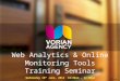Vorian Agency - Web Analytics & Online Monitoring Tools Seminar
