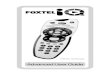 FOXTEL IQ REMOTE CONTROL HD ... instruction manual faq User Guide  ... prd1 