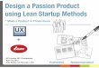 Design a passion project in three hours using Lean Start-up methods
