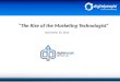 The Rise of the Marketing Technologist - DP Show Up Webinar 12/12/12