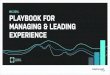 MX 2014: Playbook for Managing and Leading Experiences