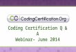 June 2014 Medical Coding Q&A Webinar